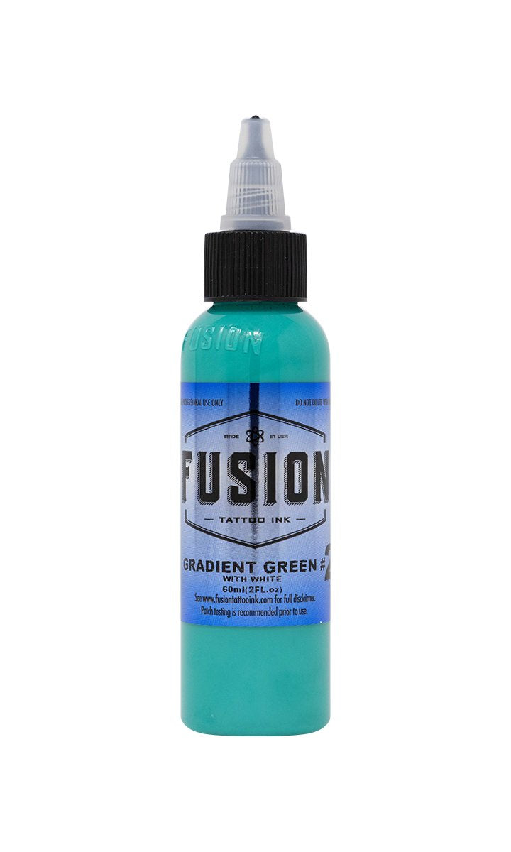 Fusion-Gradient Green With White #2