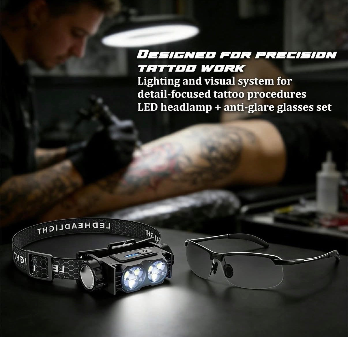 MK INKTAKO タトゥーライト&グラスキット