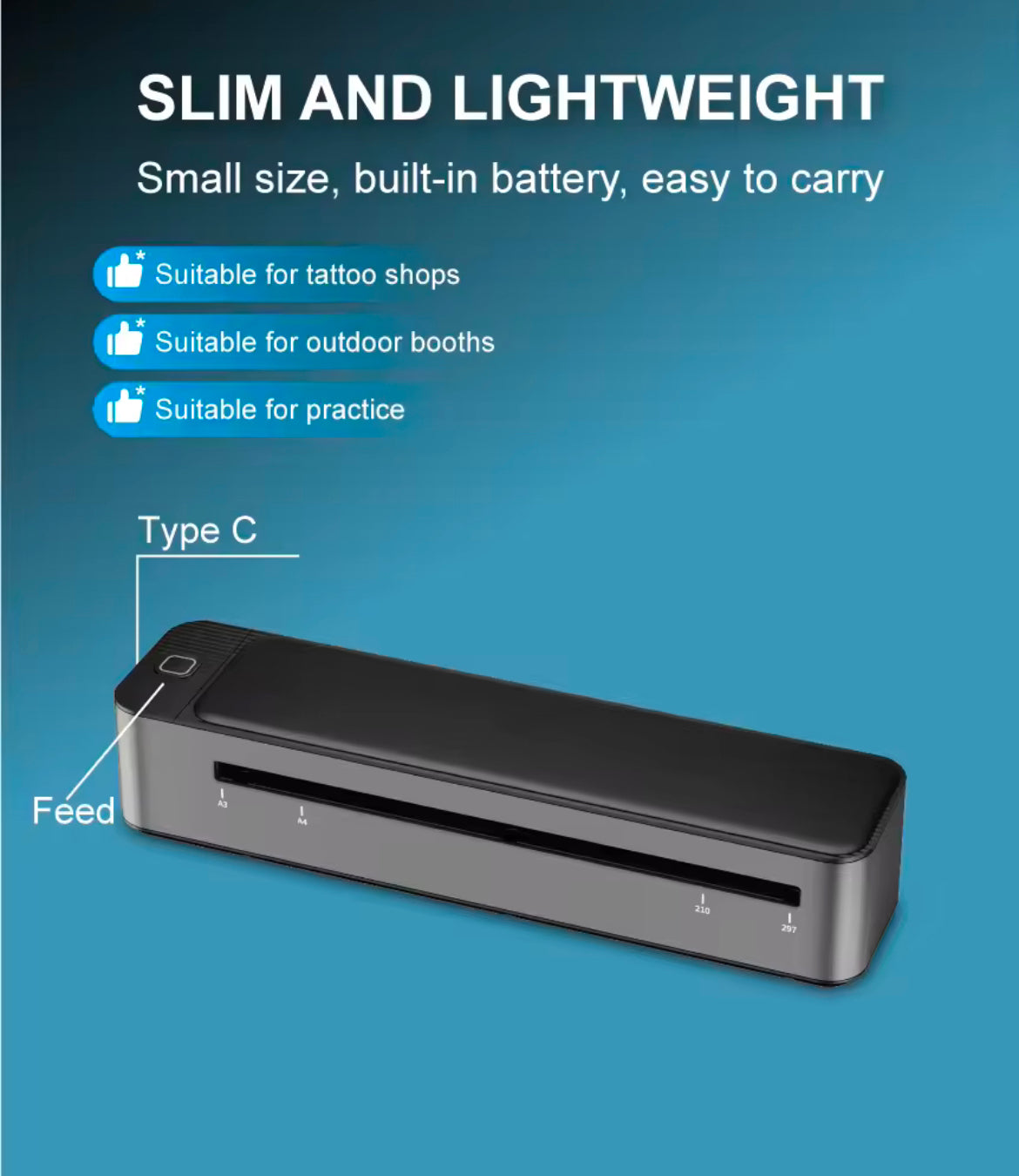 【受注販売/納期10日】MHT Q3 ワイヤレスステンシルプリンター(A3サイズ対応)