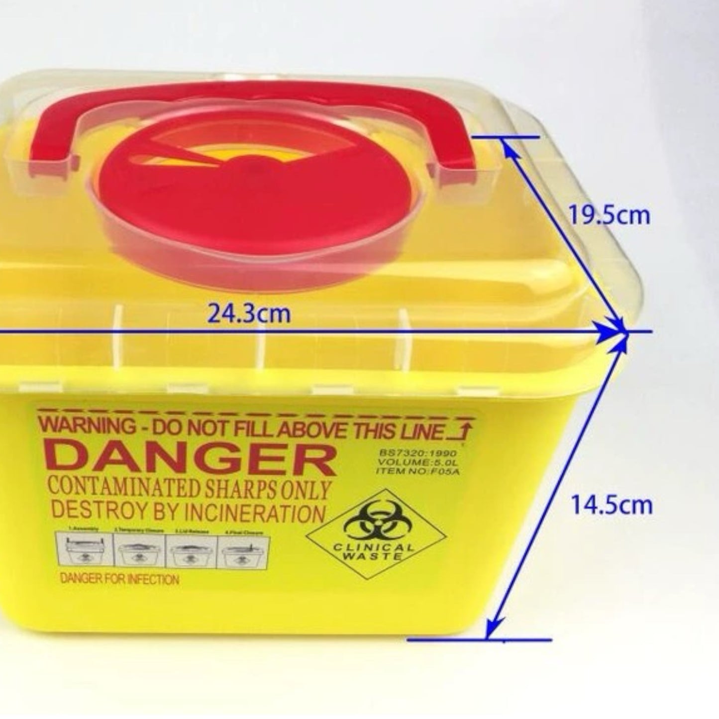 ニードル廃棄用ボックス 5L