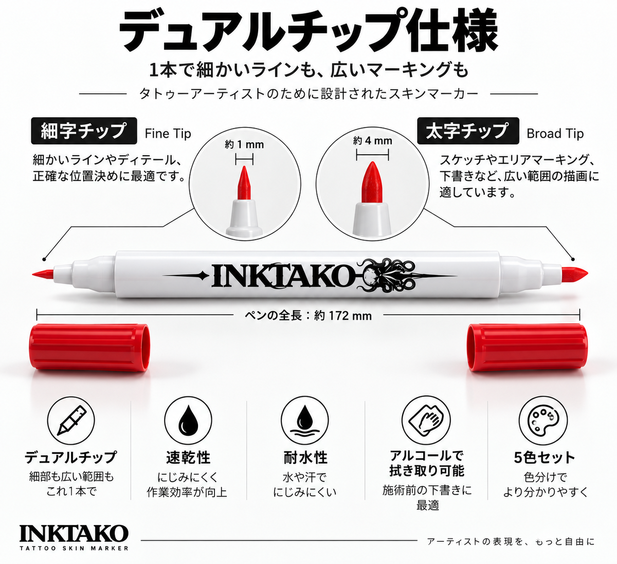 INKTAKO デュアルチップ