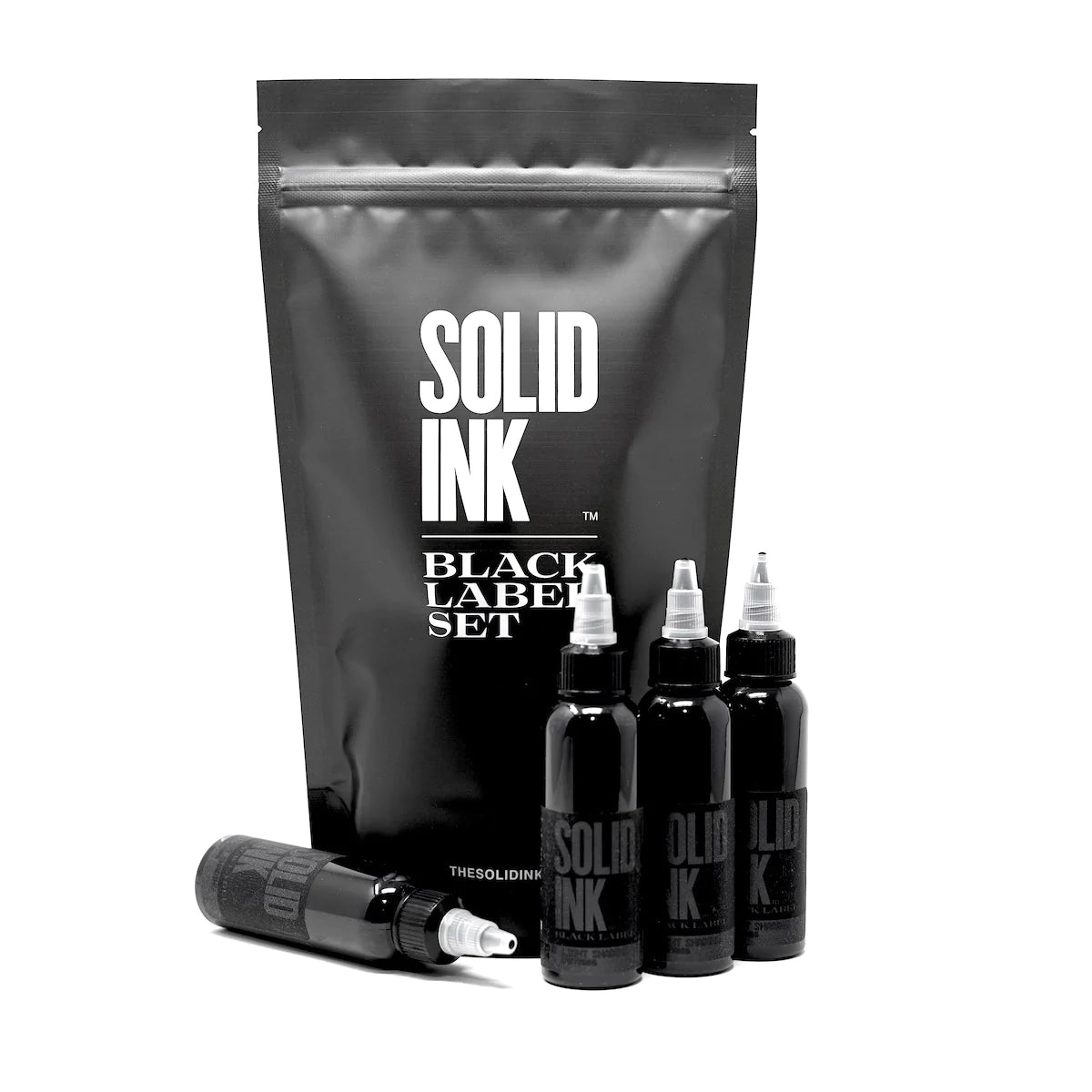 SOLID INK-BLACK LABEL | GREY WASH 4 Bottle Set