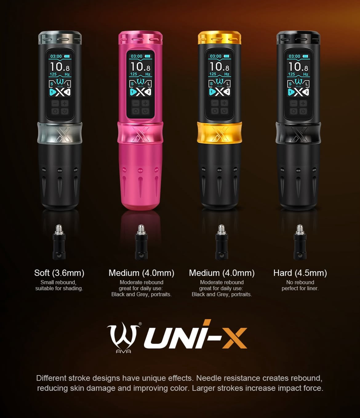 AVA UNI-X [3.6mm|4.0mm|4.5mm] – InkSpire Tattoo Supply Japan