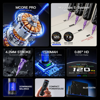 MAST RACER PRO ワイヤレスタトゥーマシン｜4.2mm Stroke