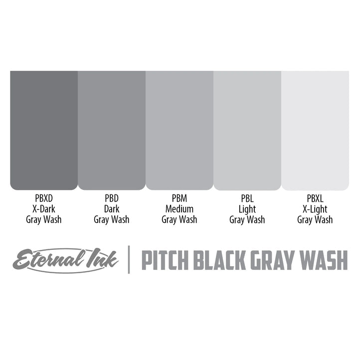 Eternal-PITCH Black Gray Wash Set