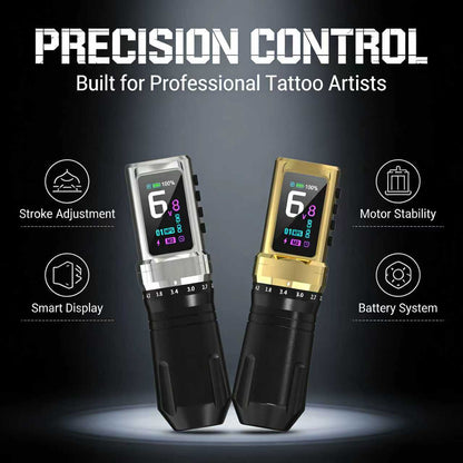MK-AXON X1 Adjustable Wireless Tattoo Machine 2.3–4.5mm