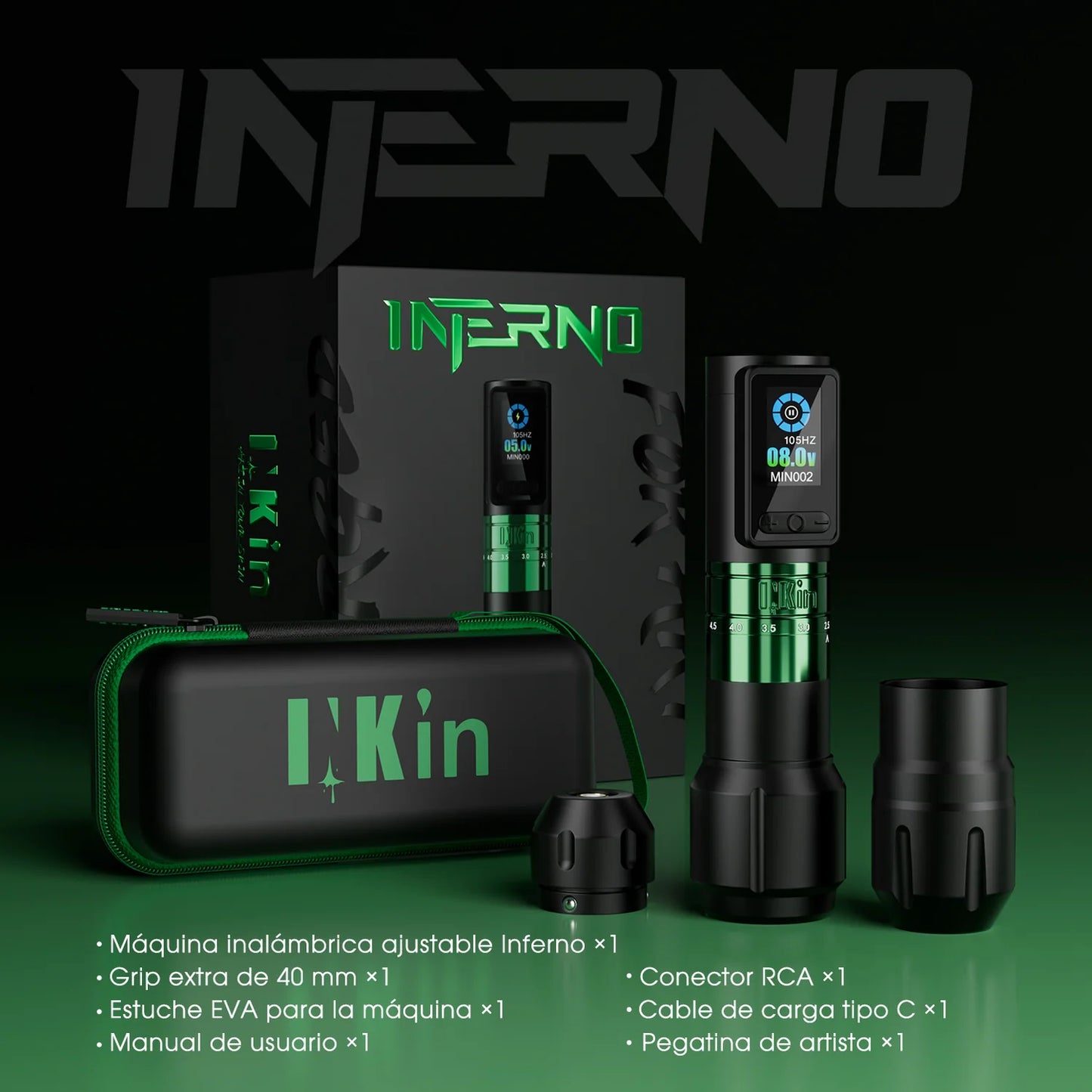 EZ filter ワイヤレスタトゥーマシン Máquina de Tatuaje con Batería Inalámbrica Filter Freedom — EZ