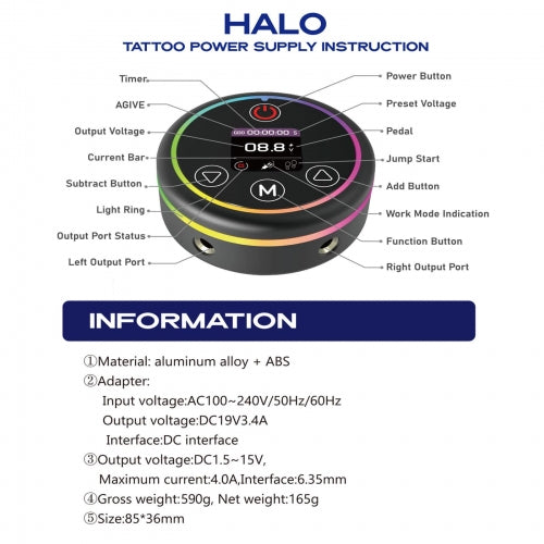 INKONE-WAVE [2.6mm] + HALO パワーサプライセット