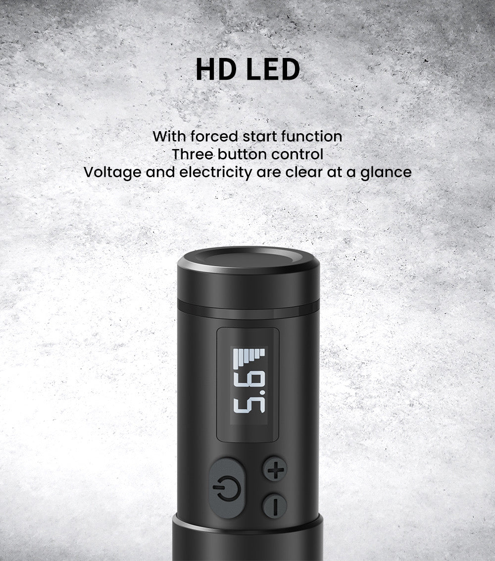 MK-C6 Wireless Tattoo Pen 4.0 + HALO Power Supply