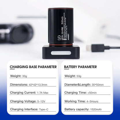 MAST RACER PRO 専用 バッテリー＆急速充電ドック｜1520mAh