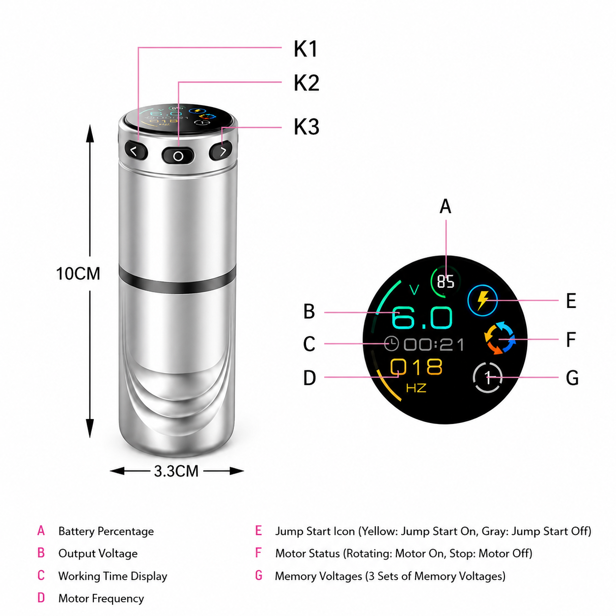 MK-FY019 Wireless Tattoo Machine