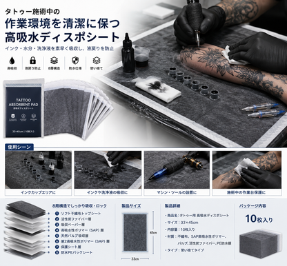 Atomic-Tattoo Absorbent Pad