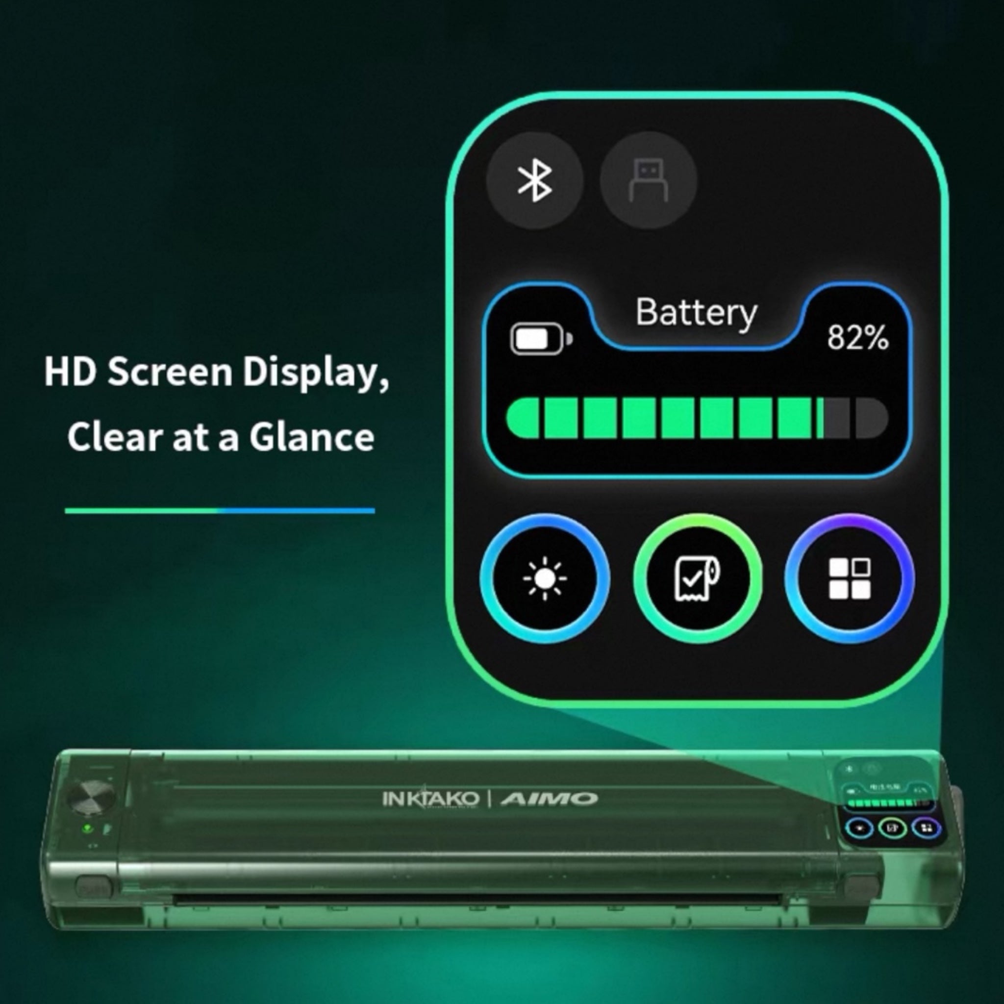 MK InkTako X AIMO T08FD タッチパネルステンシルプリンター